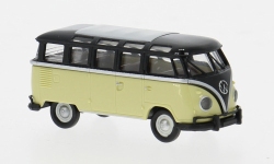 Brekina 31851 - H0 - VW T1b Samba - schwarz/beige